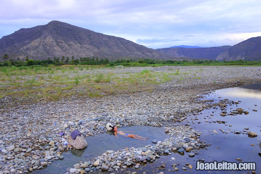 Hot springs Almendral Peru