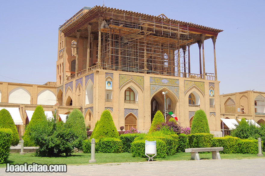 Palácio Ali Qapu em Isfahan