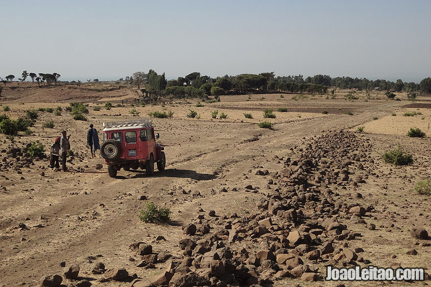 11 km de 4x4 pelo Lago Tana