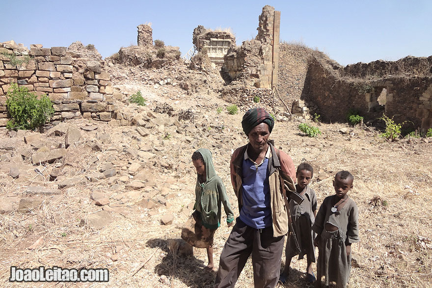 Visita às ruínas de Gorgora Nova, na Etiópia