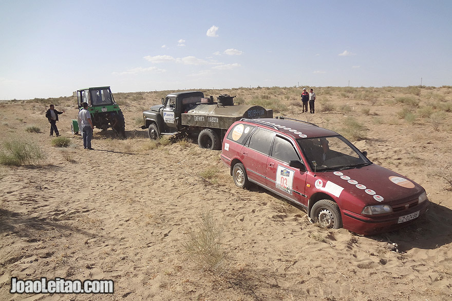 Areias do Sundukli no Uzbequistão