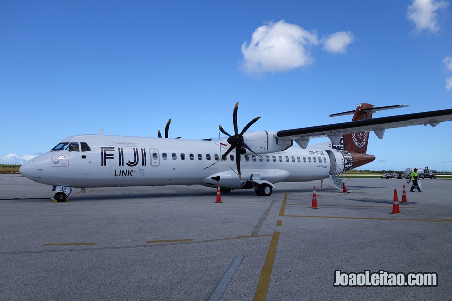 Avião nas Ilhas do Pacífico