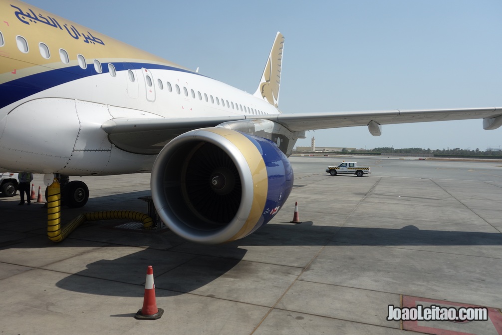 Avião da Gulf Air até ao Bahrein