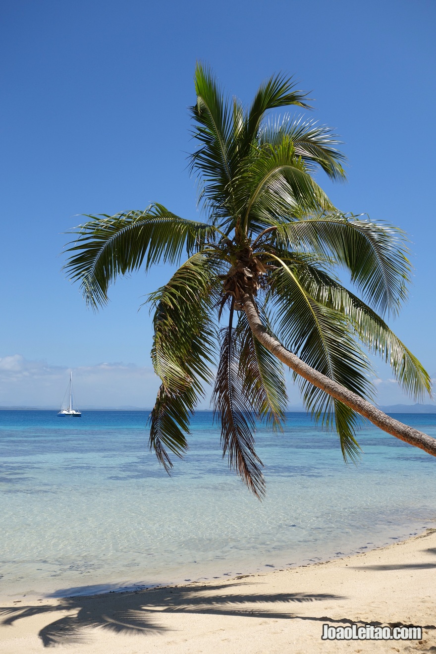 Fotografia da Ilha Leleuvia nas Fiji