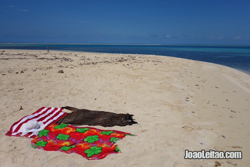 Fotografia da Ilha Leleuvia nas Fiji