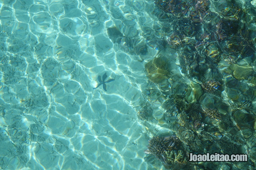 Fotografia da Ilha Leleuvia nas Fiji