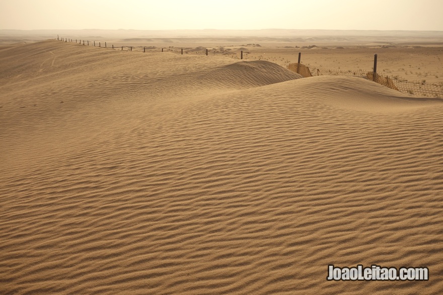 Dunas no deserto do Kuwait