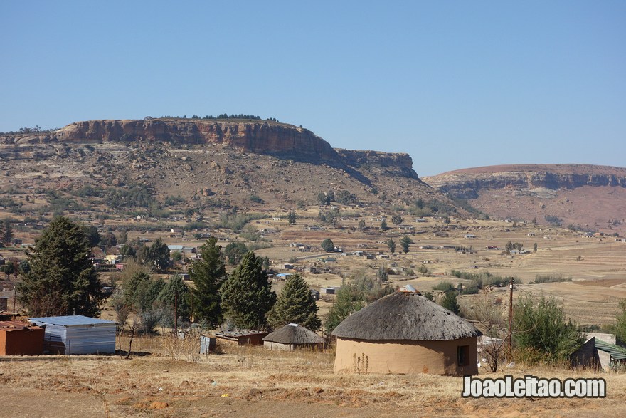 Fotografia do Lesoto na África Austral