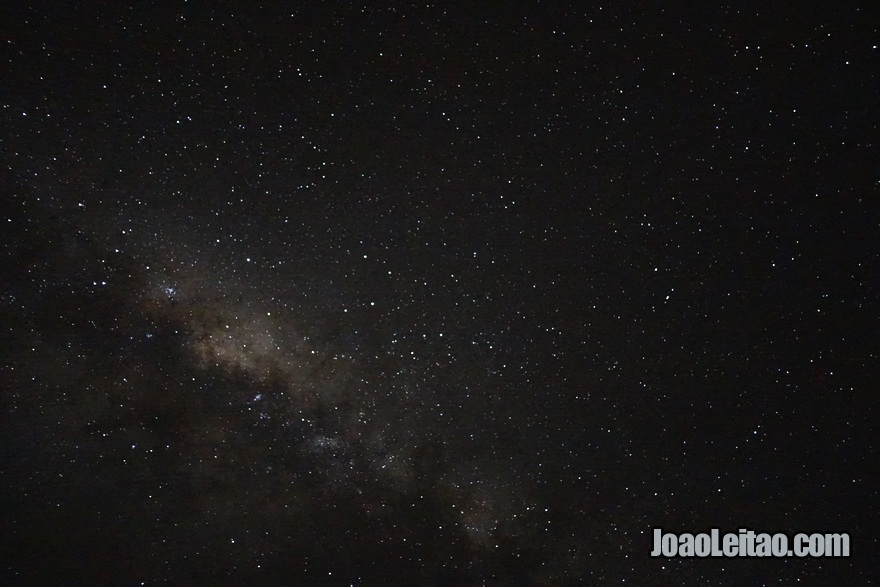 Noite estrelada no Hotel Leleuvia Island Resort nas Ilhas Fiji