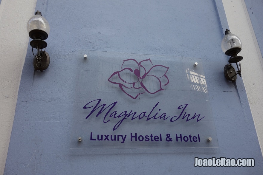 Placa do Hotel Magnolia Inn na Cidade do Panamá