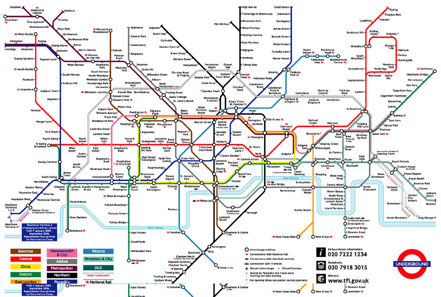 Mapa Metro Londres