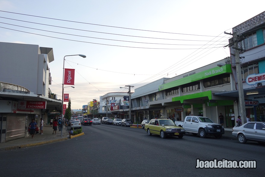 Centro da cidade de Nadi nas Fiji