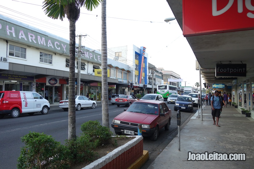 Centro da cidade de Nadi nas Fiji