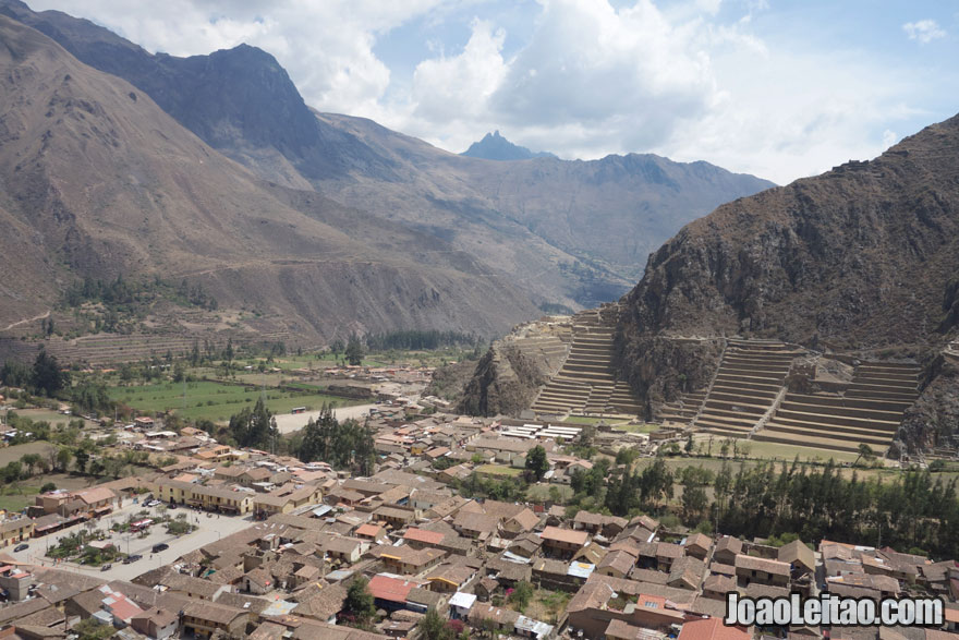 Vista sobre Ollantaytambo, Visitar o Peru