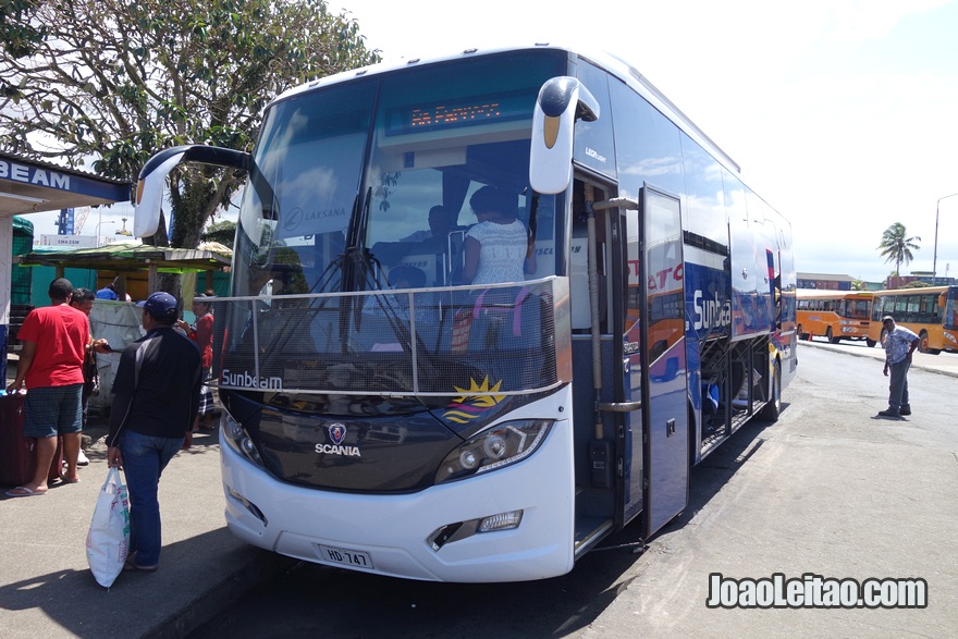 Autocarro (ônibus) Suva até Nadi, Ilhas Fiji