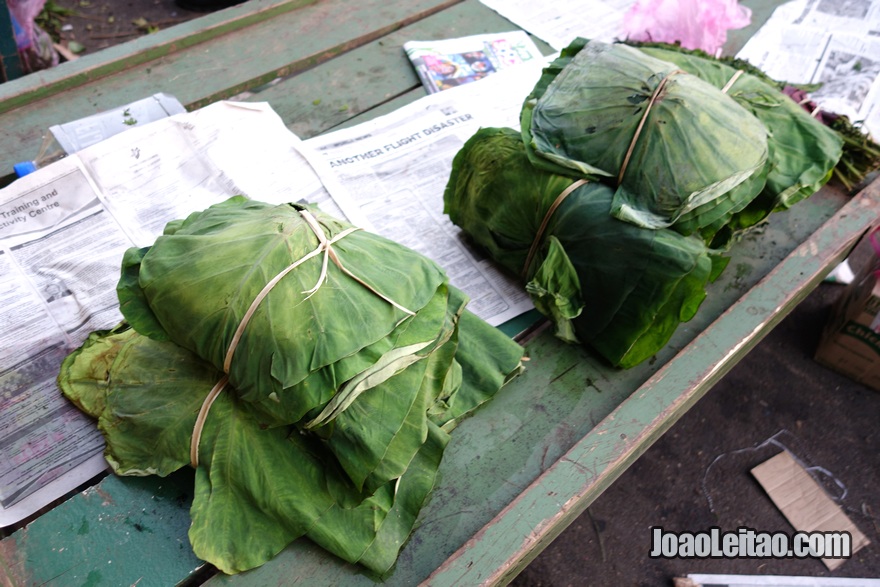 Ver folhas de taro no mercado e não saber para que servem