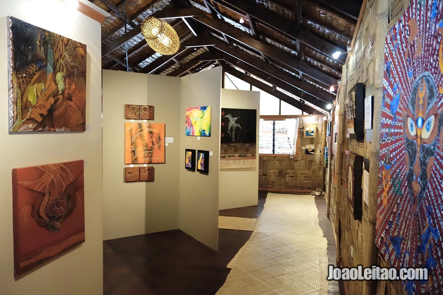 Visitar galerias de arte com obras de artistas fijianos