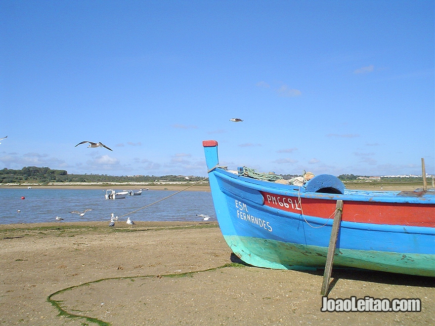 Traditional fishing boat in Alvor, in the Algarve