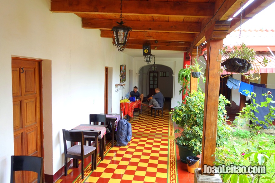 Patio at Hotel El Pasar de los Años in Antigua