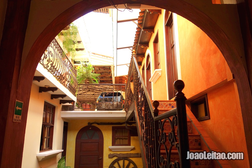 Pátio do Hotel Villa Florencia Centro em San Salvador, El Salvador