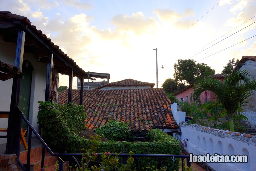 Terraço do Hotel Posada Blanca Luna em Sochitoto, El Salvador