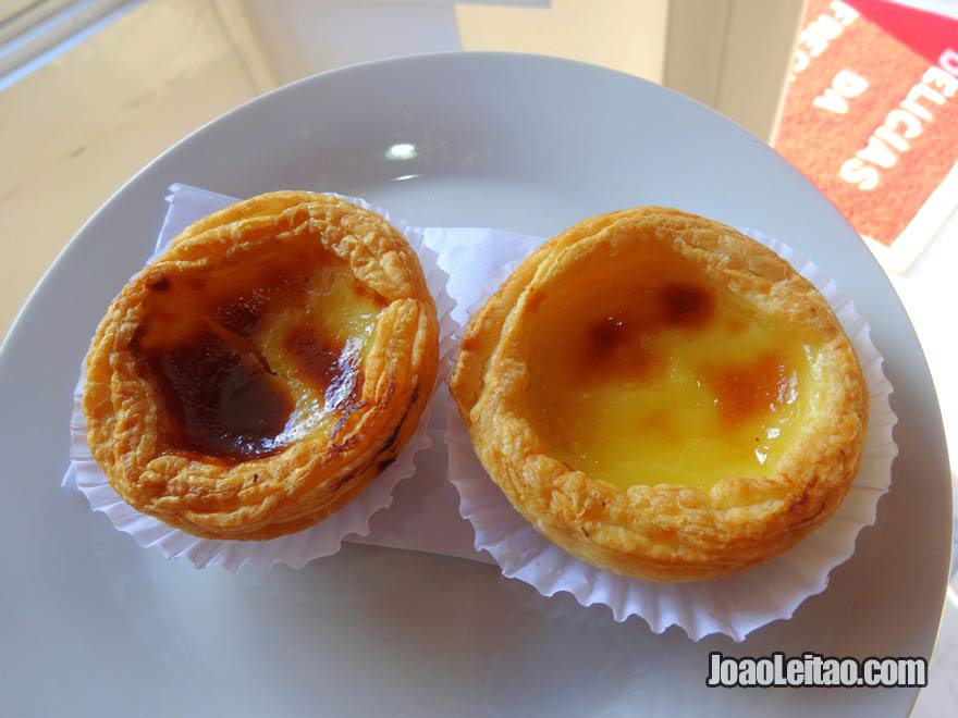 Pastel de nata na Pastelaria Delícias da Freguesia em Ribeirão da Ilha