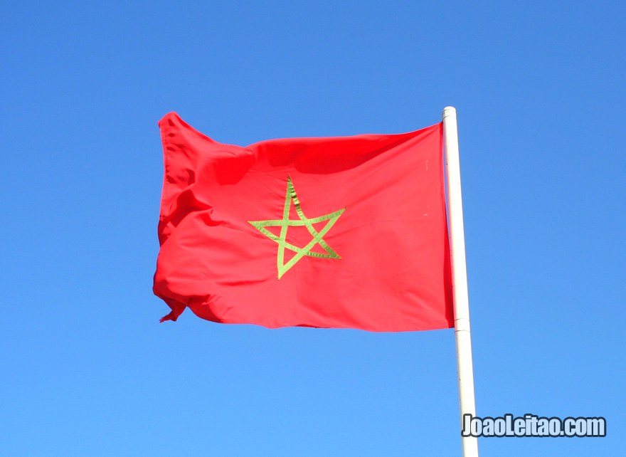 Foto da Bandeira de Marrocos