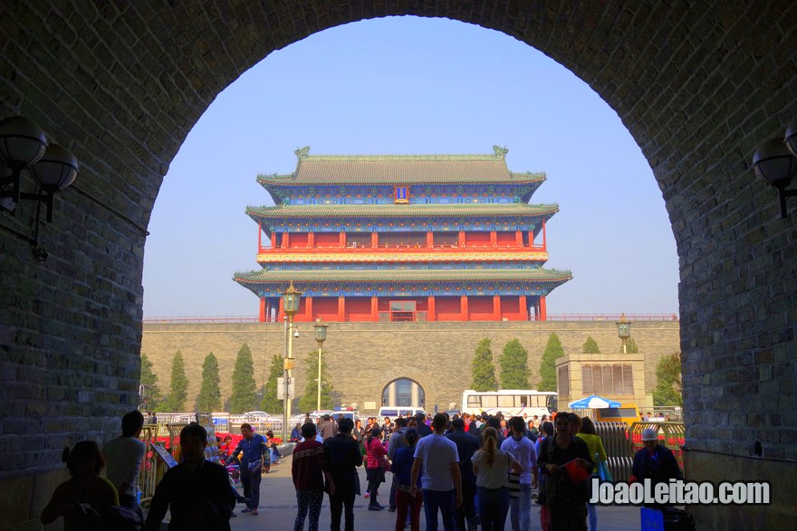 Portão Zhengyang na Praça da Paz Celestial