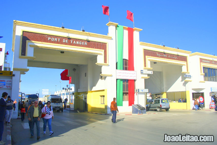 Foto da entrada do Porto de Tanger