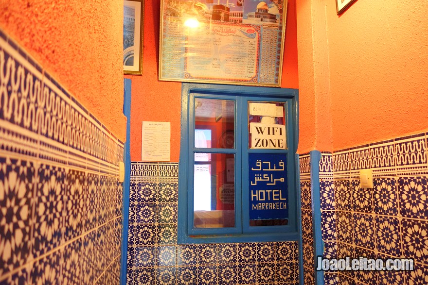 Recepção do Hotel de Marrakech em Rabat, Marrocos