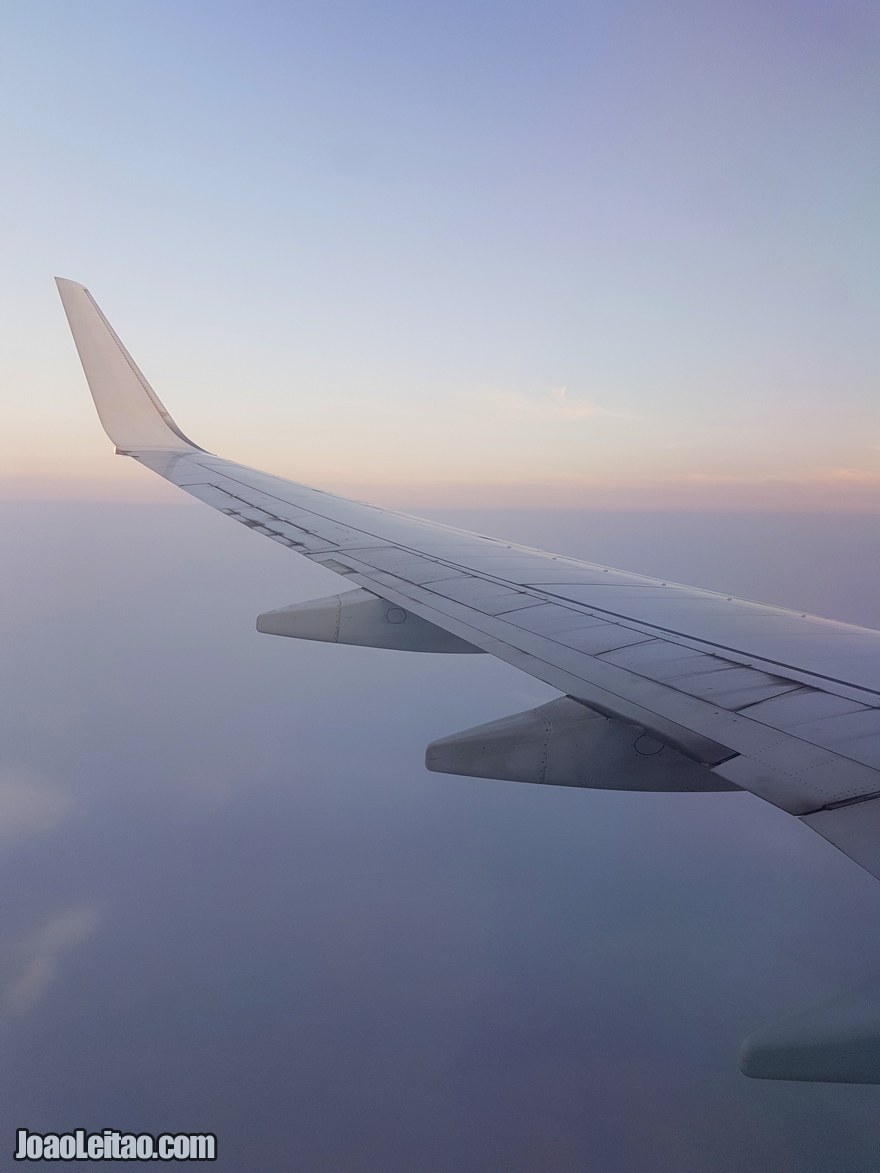 Vista da janela do avião de Daca até Calcutá - Bangladesh até à Índia