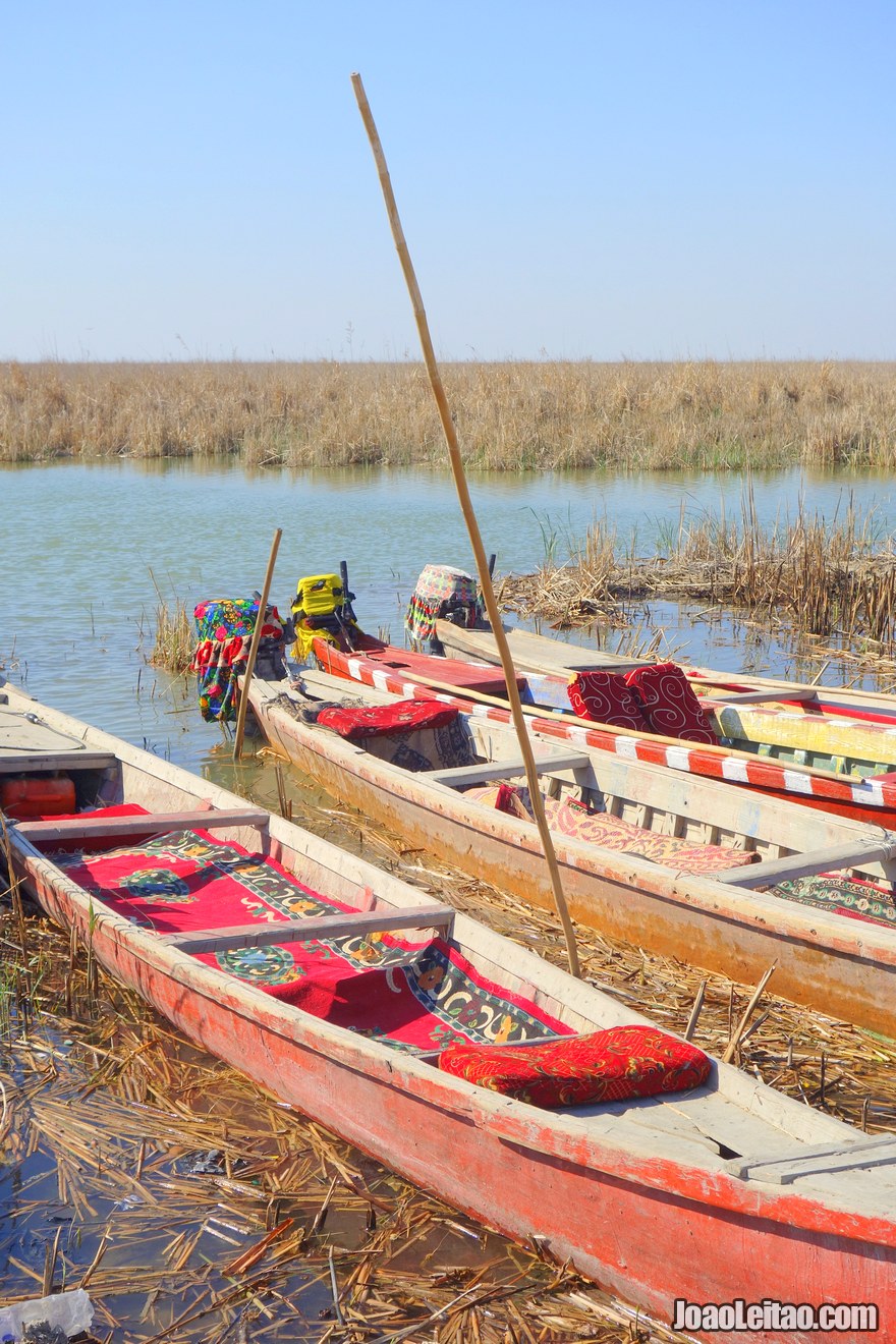 Boats of Iraqs marshes