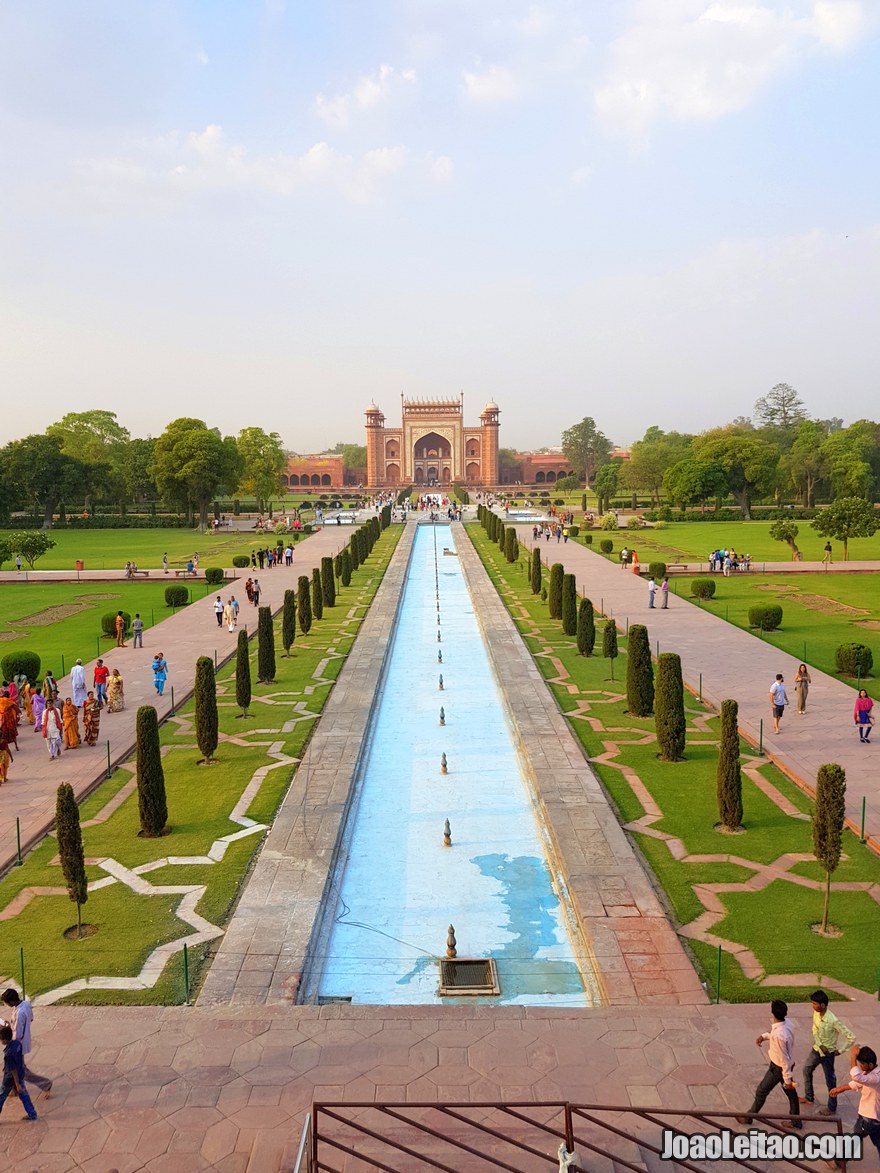 Taj Mahal Unesco monument located in Agra India