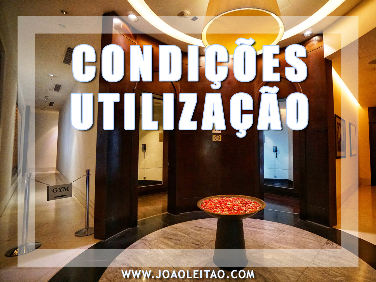 CONDIÇÕES DE UTILIZAÇÃO