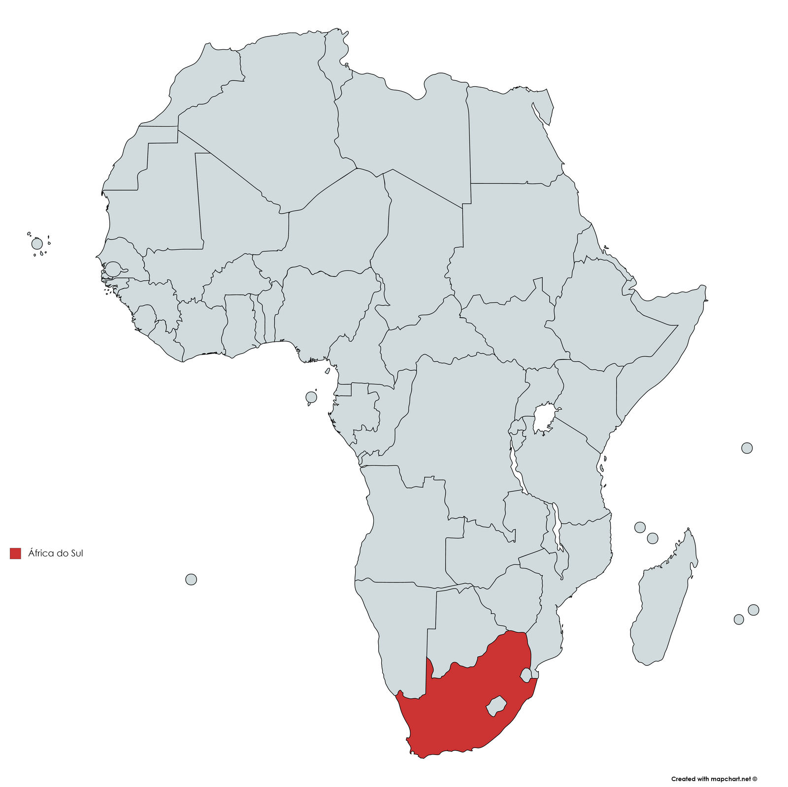 MAPA AFRICA DO SUL