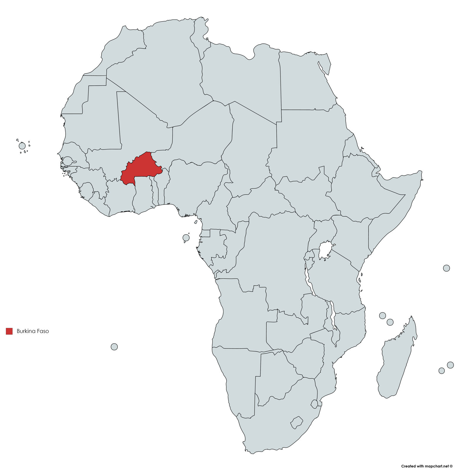 MAPA BURKINA FASO