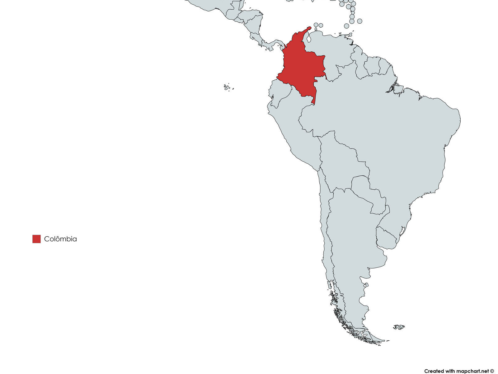 MAPA COLÔMBIA