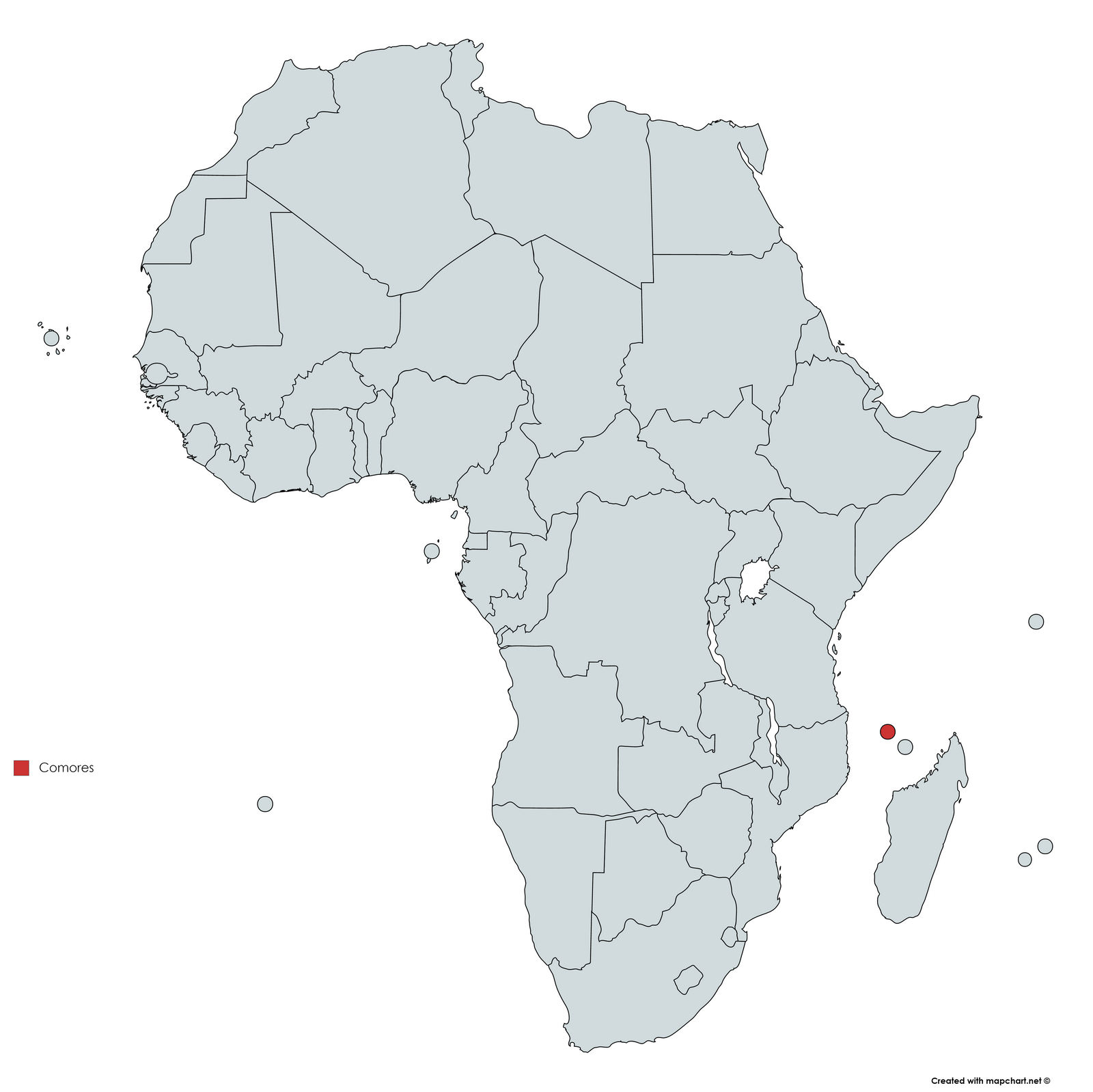 MAPA COMORES