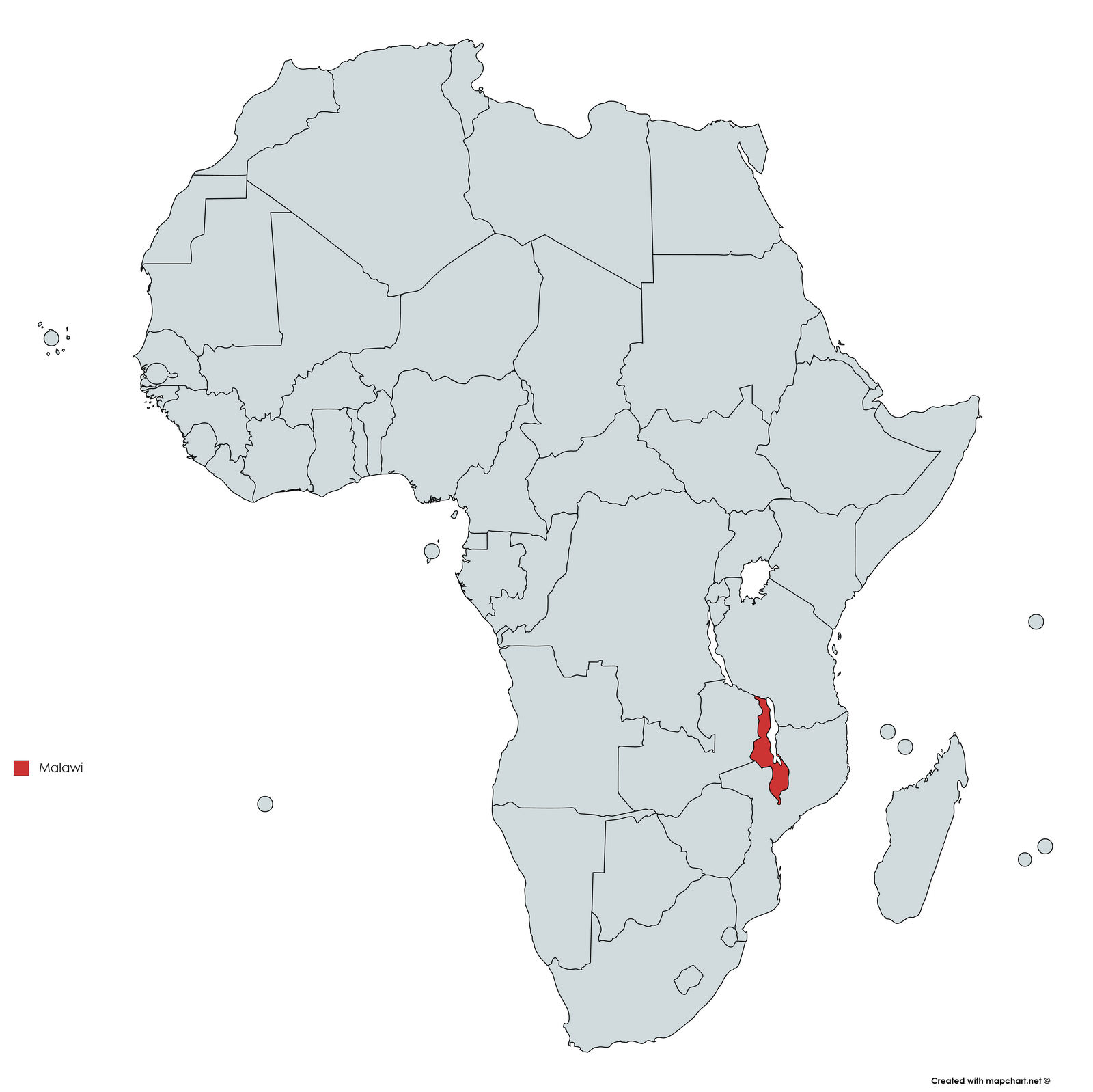 MAPA MALAWI