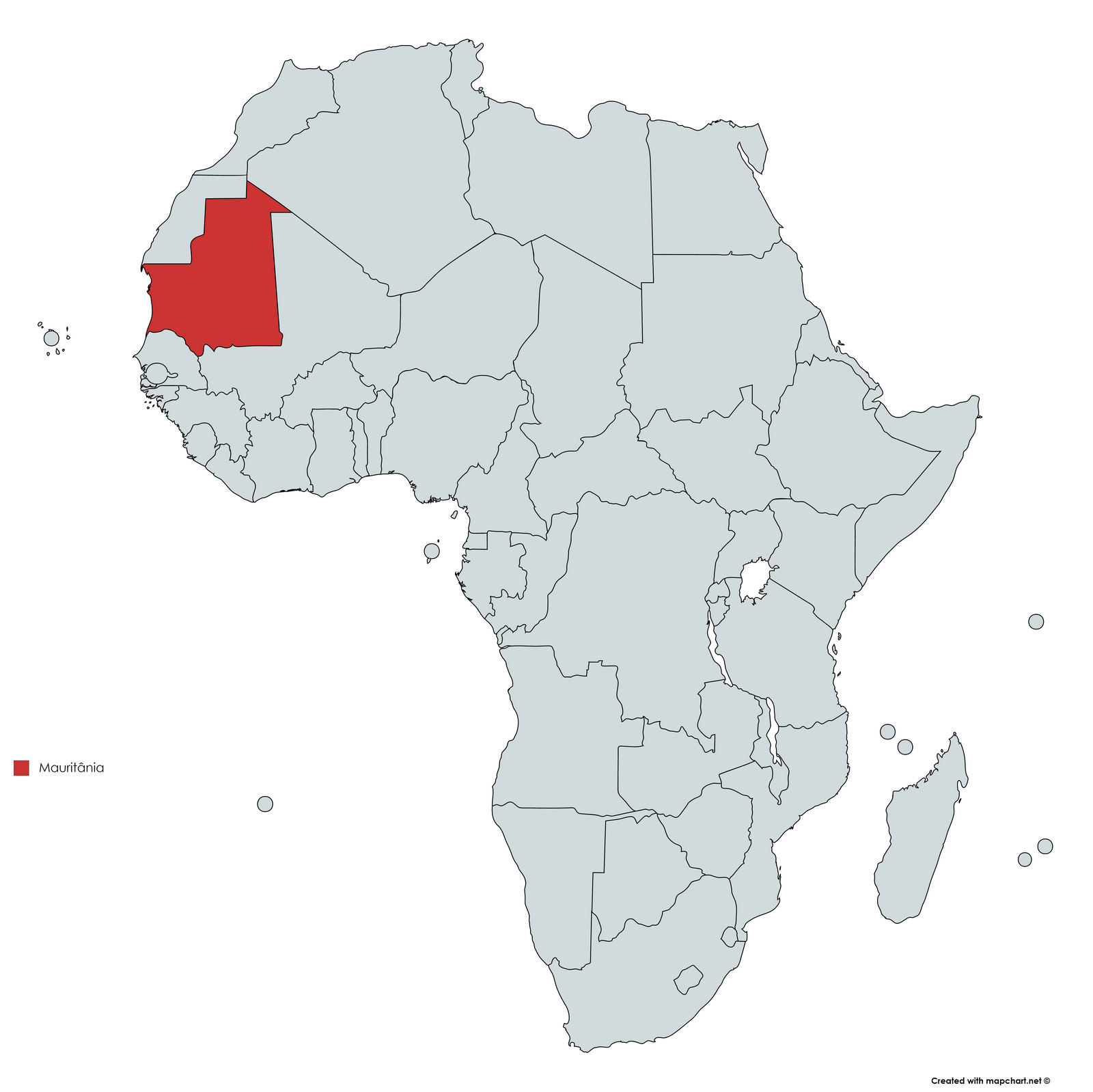 MAPA MAURITANIA