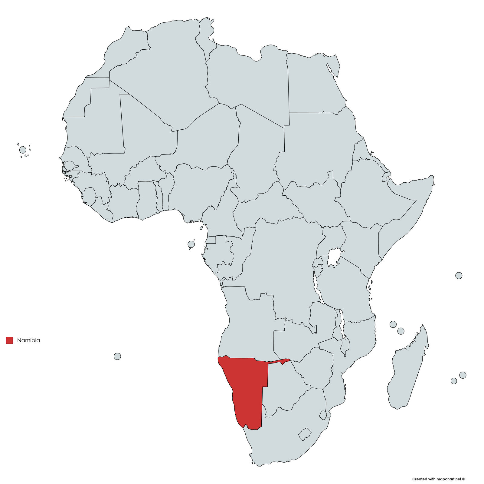 MAPA NAMIBIA