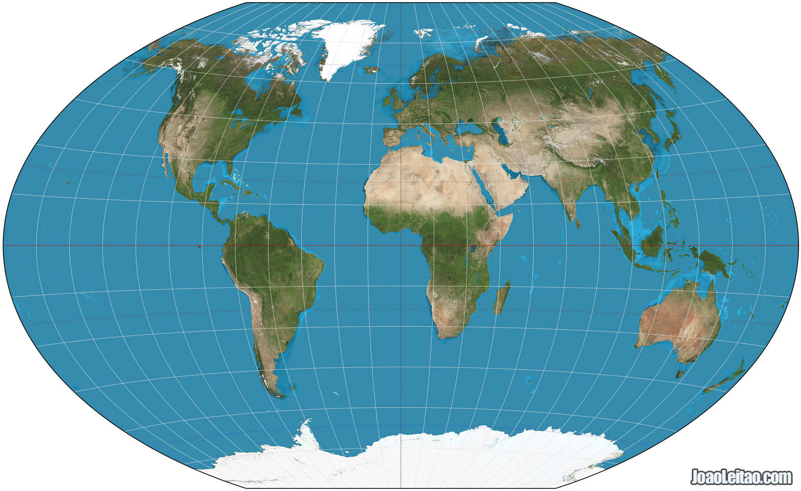 MAPA MUNDI COM PROJECÇÃO DE WINKEL TRIPEL