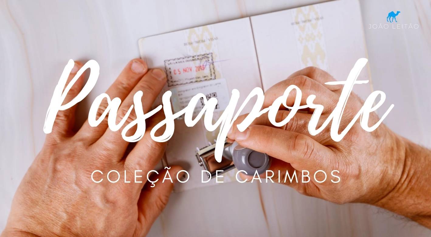 Coleção de carimbos no passaporte