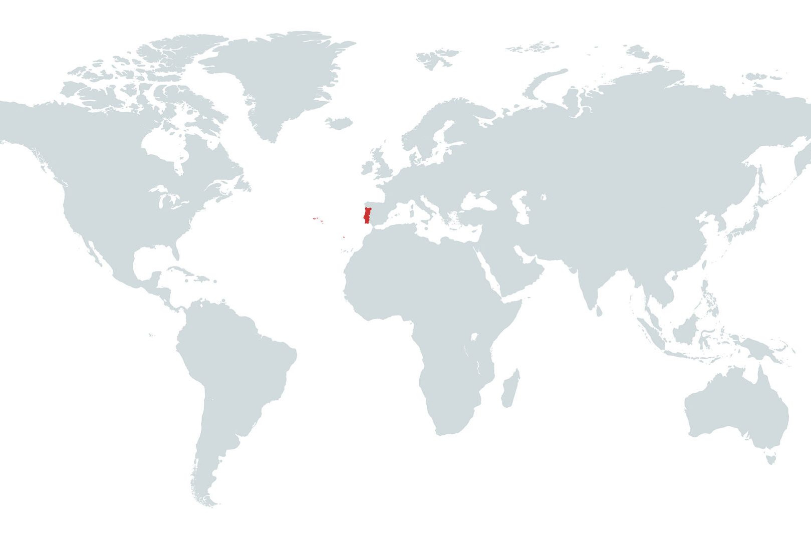 Mapa de Portugal no Mundo