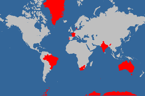 Criar mapa de viagens com países visitados 1
