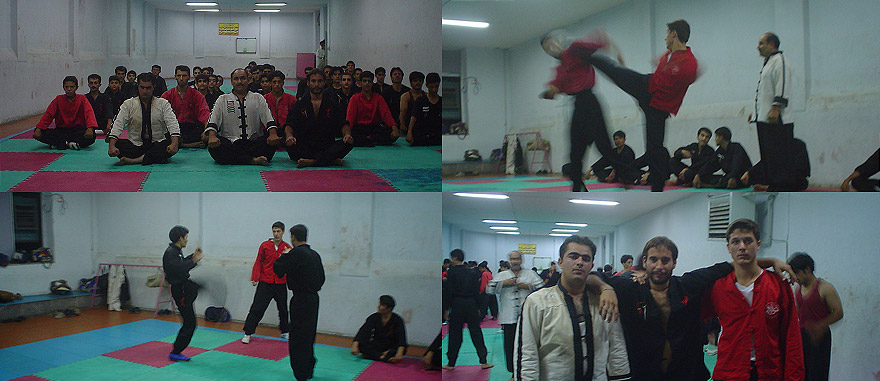 Kung-Fu training in Iran