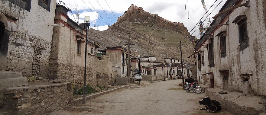 Old city of Gyantse in Tibet