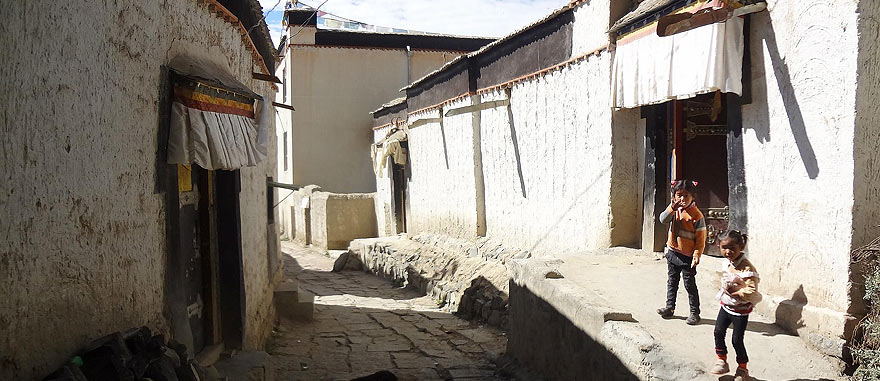 Shigatse old city in Tibet