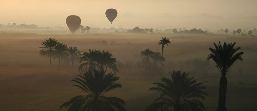 Hot air balloon ride in the Valley of the Kings, Egypt