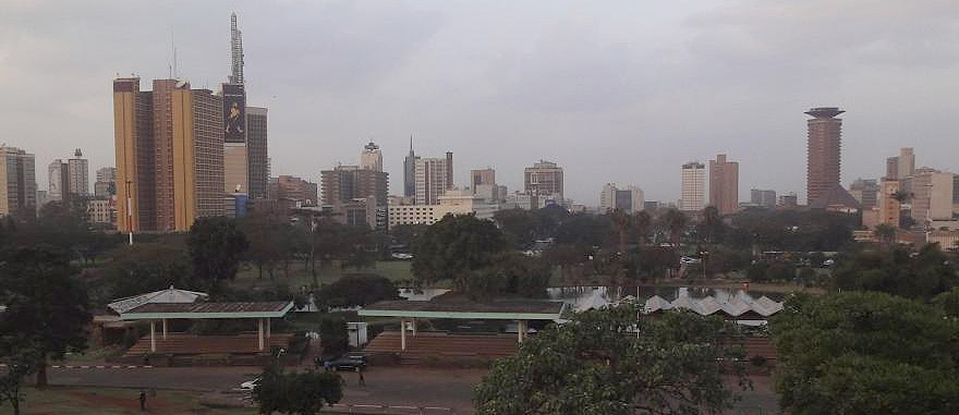 View of Nairobi the capital of Kenya